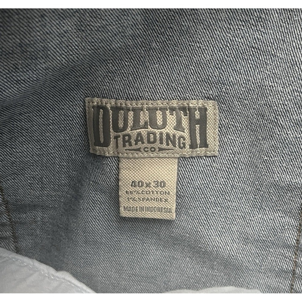 Duluth Trading Men's Size 40x30 Flex Weekender Jeans Medium Wash 99% Cotton - Picture 3 of 10